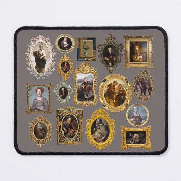 Item preview, Iconography of the hurdy-gurdy with baroque golden frames. designed and sold by Zal-Production.