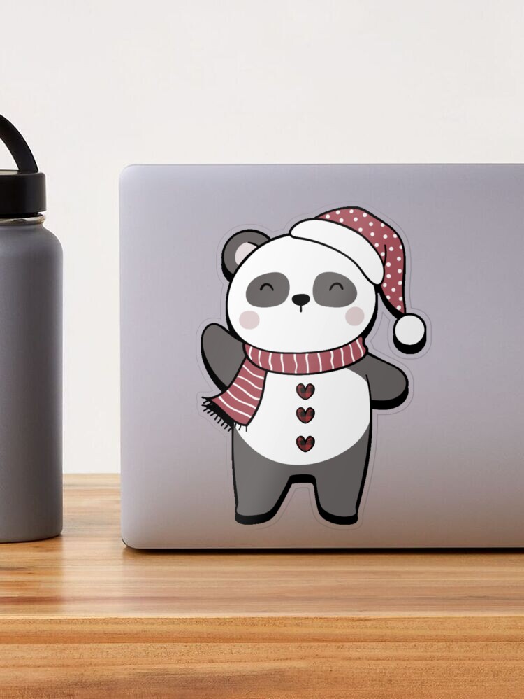 Cute plaid panda Sticker for Sale by Matjermoon