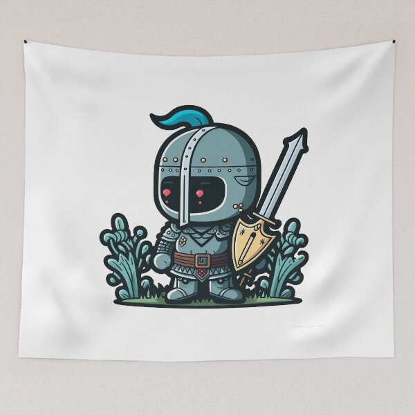 Item preview, Cute Cartoon Little Knight - Prints for Kids designed and sold by Mitch-Angelo.