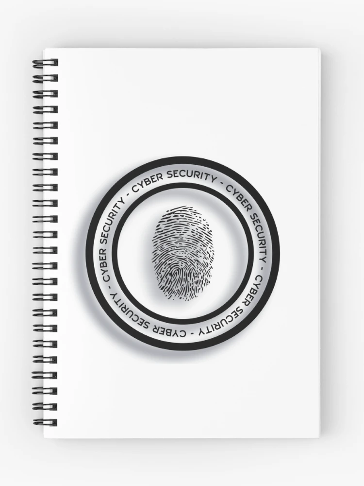 Thumbnail 1 of 3, Journal, Cyber Security Fingerprint Computer Hacking Protect Simple designed and sold by InitialModel.