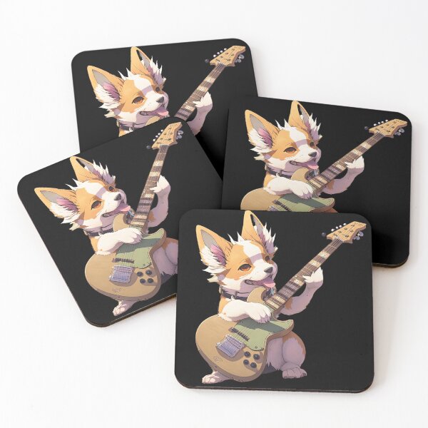 Item preview, Dog playing a guitar designed and sold by AnimalArtPhotos.