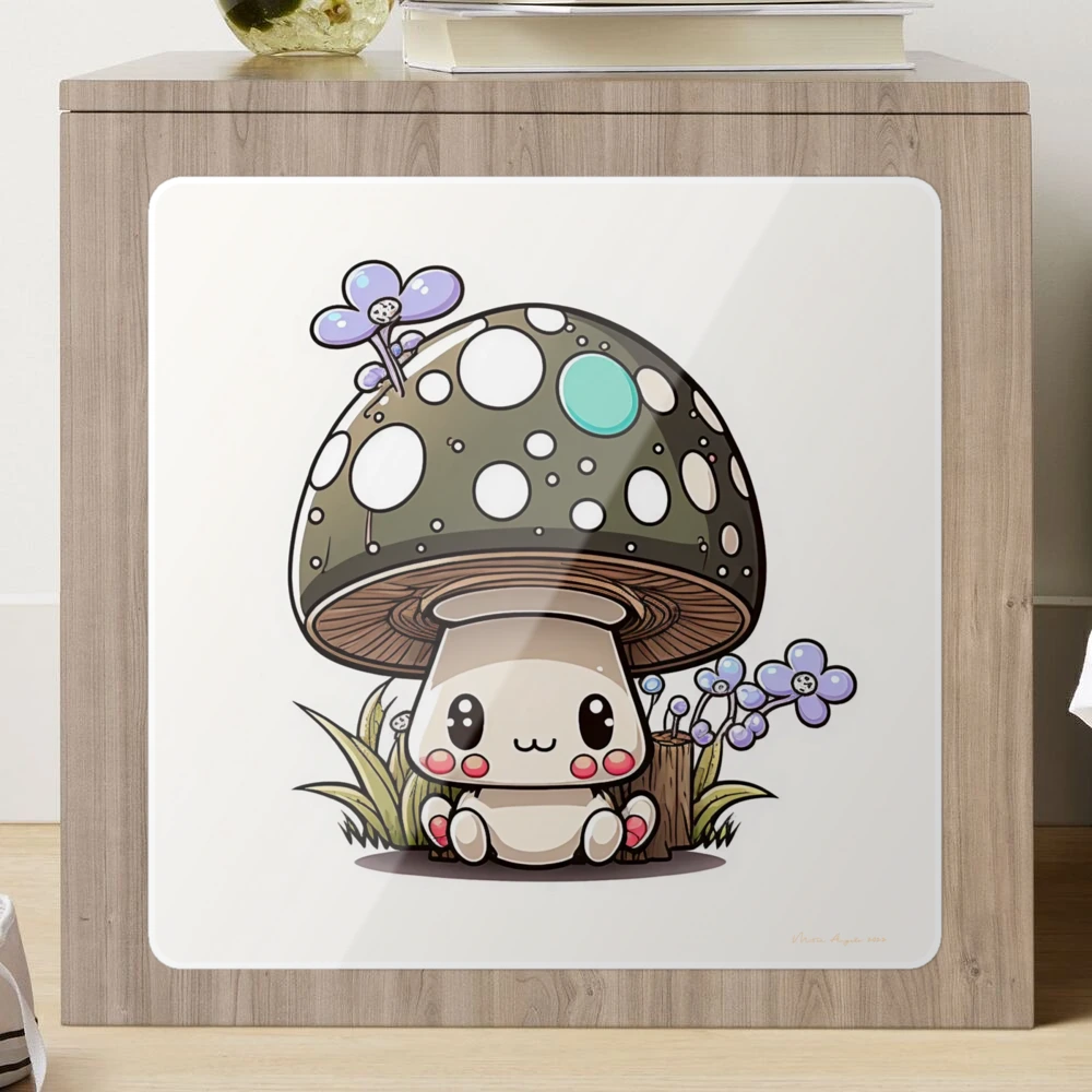 Cute Cartoon Mushroom - Prints for Kids | Sticker