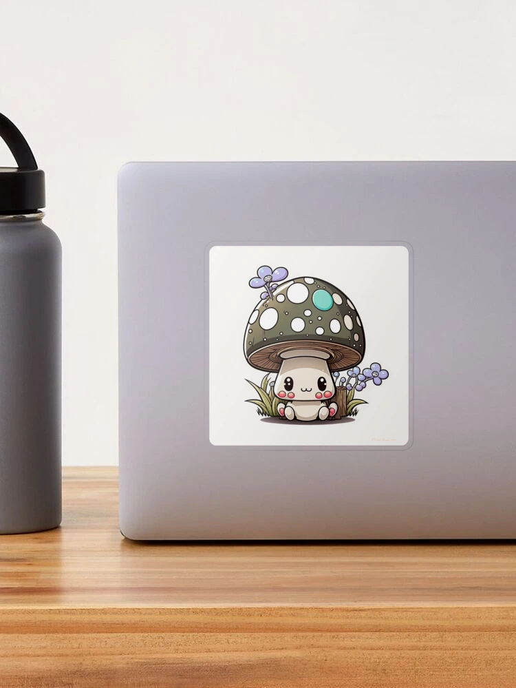 Cute Cartoon Mushroom - Prints for Kids Sticker for Sale by Mitch