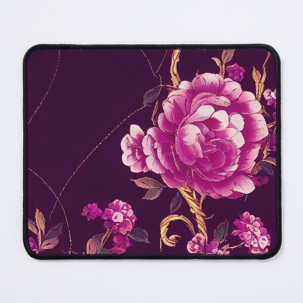 Item preview, Florally Magenta Roses on Purple designed and sold by Patternifico.