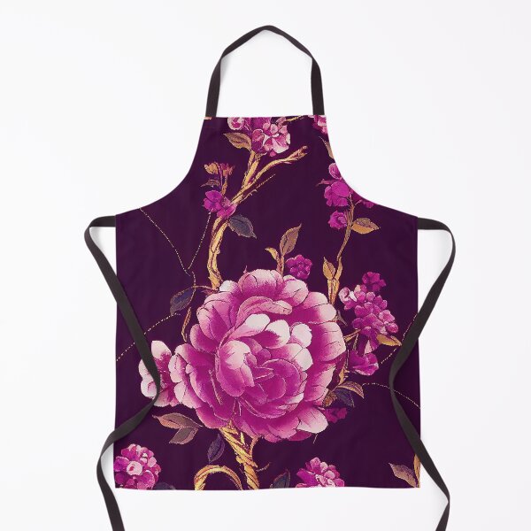 Item preview, Florally Magenta Roses on Purple designed and sold by Patternifico.