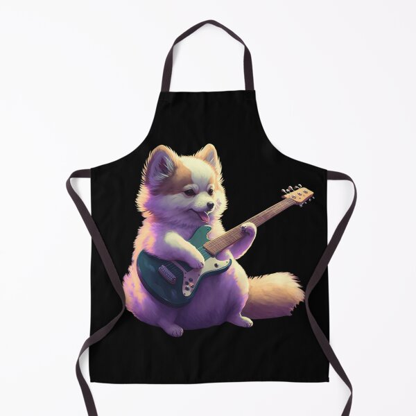 Item preview, Dog musician playing guitar designed and sold by AnimalArtPhotos.