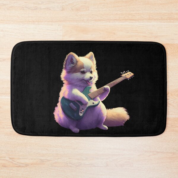 Item preview, Dog musician playing guitar designed and sold by AnimalArtPhotos.