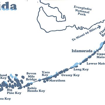 Artwork thumbnail, The Florida Keys. by America Roadside.