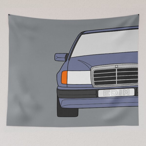 Item preview, Mercedes W124 ice blue color designed and sold by EdimDesign.
