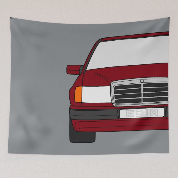Item preview, Mercedes W124 garnet red color designed and sold by EdimDesign.