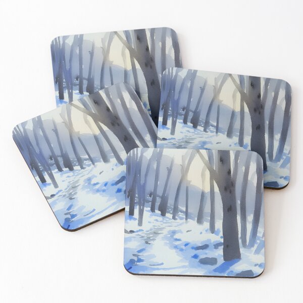 Item preview, Winter forest art designed and sold by brandway.