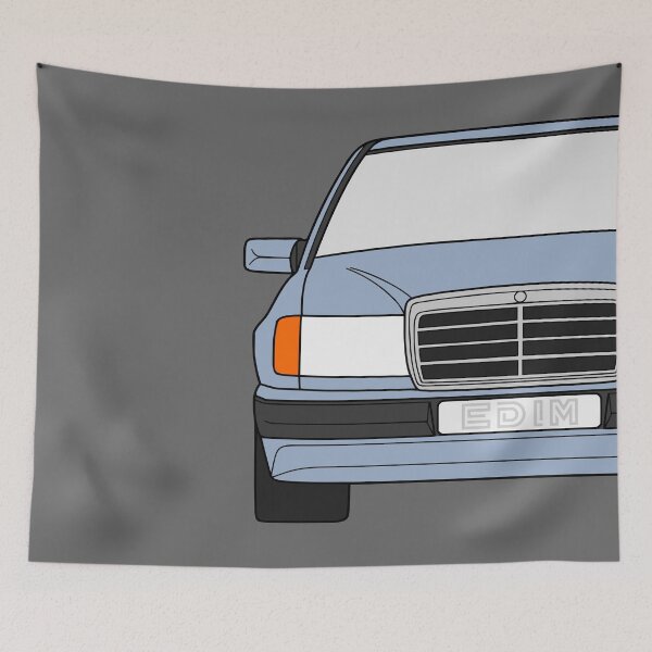 Item preview, Mercedes W124 carrara grey blue color designed and sold by EdimDesign.