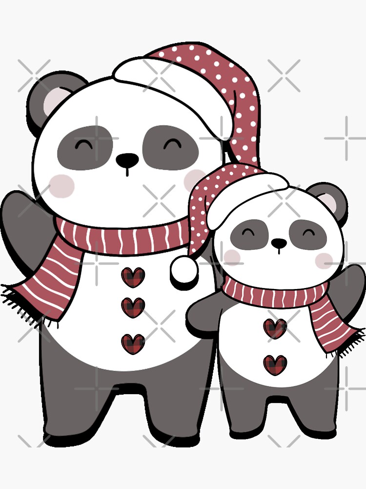 plaid panda | Sticker