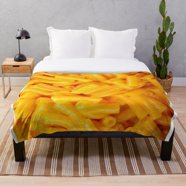 Mac Cheese Throw Blanket