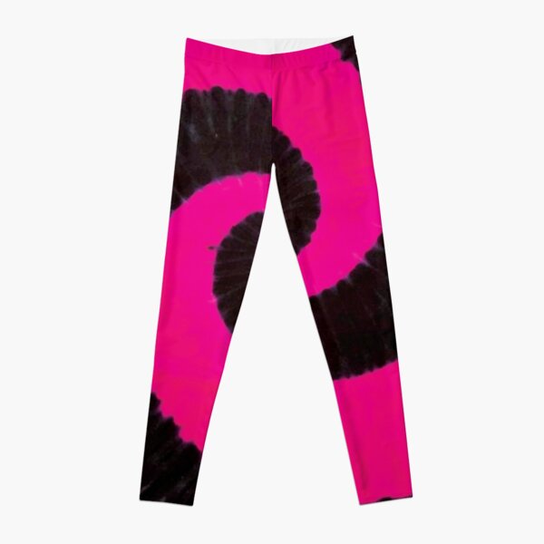 Spiral Leggings Pink And Black