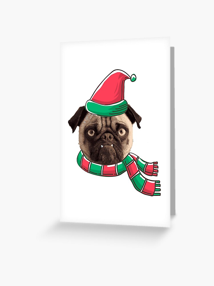 PUG Christmas Birthday Gift labels Sticker Dog Animal Pet Lover