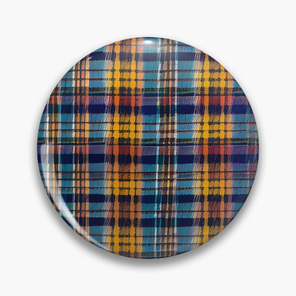 Item preview, Orange blue tartan pattern designed and sold by brandway.