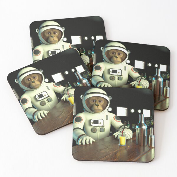 Item preview, Monkey Astronaut having Juice in Space Bar designed and sold by Daniel Precht.