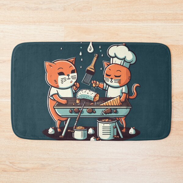 Item preview, Cats & Barbecue - 01 designed and sold by YoobiArt.