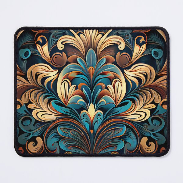 Artikelvorschau, Grand Flowing New Traditional Pattern Digital Painting entworfen und verkauft von CodeAndColors.