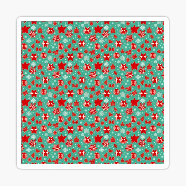 Seamless pattern Christmas wallpaper Sticker