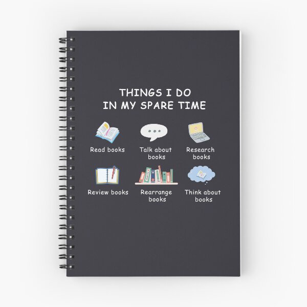Item preview, THINGS I DO IN MY SPARE TIME FOR BOOKACHOLICS designed and sold by The Bookworm Store.