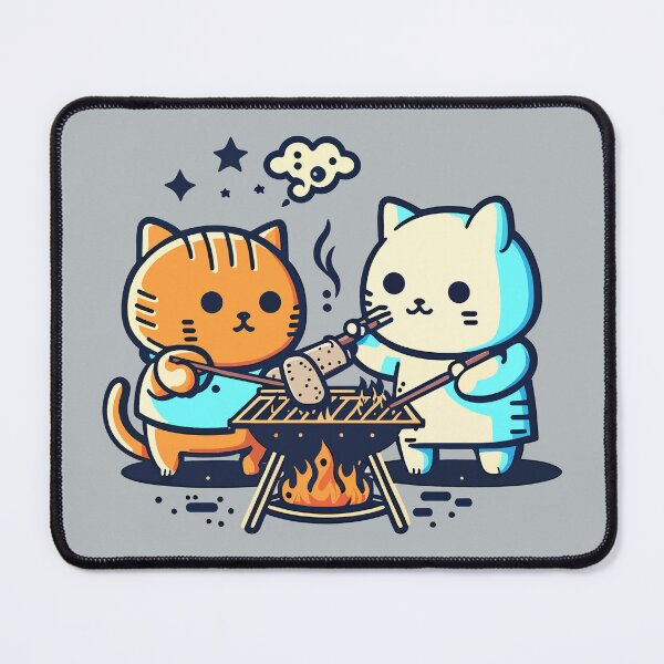 Item preview, Cats & Barbecue - 03 designed and sold by YoobiArt.