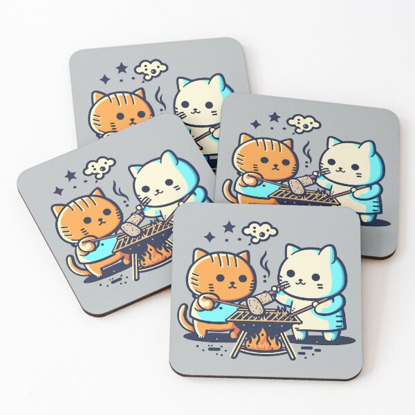 Item preview, Cats & Barbecue - 03 designed and sold by YoobiArt.
