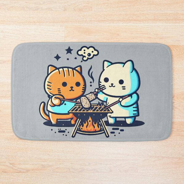 Item preview, Cats & Barbecue - 03 designed and sold by YoobiArt.