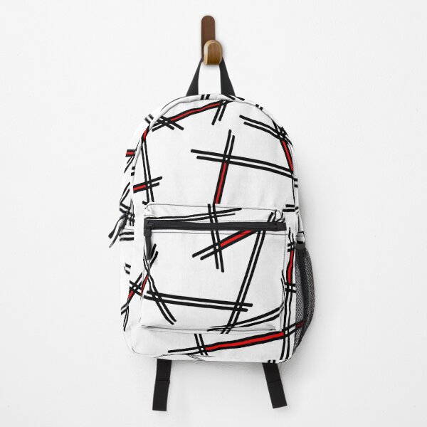 Item preview, Abstract geometric pattern - red, black and white. designed and sold by K.S ART.