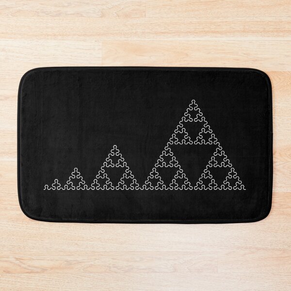 Item preview, Sierpiński Triangles Progression - White on Black designed and sold by Rupert Russell.