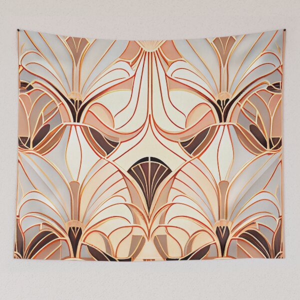 Item preview, Grand Delicate Art Deco Pattern Digital Painting designed and sold by CodeAndColors.