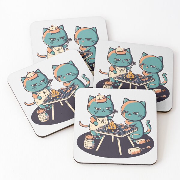 Item preview,  Cats & Barbecue - 04 designed and sold by YoobiArt.