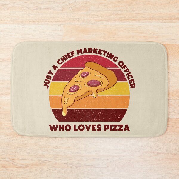 Item preview, Just a chief marketing officer who loves pizza, dark text, funny food lovers chief marketing officer job, marketing department, humor, joke, meme, pizza lover, foodie worker designed and sold by SGS-.
