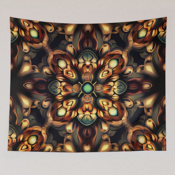 Item preview, Grand Light Bohemian Scandifornian Pattern Digital Painting designed and sold by CodeAndColors.