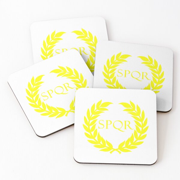 Item preview, Ancient Rome SPQR emblem yellow transparent background designed and sold by Jason Abdale.