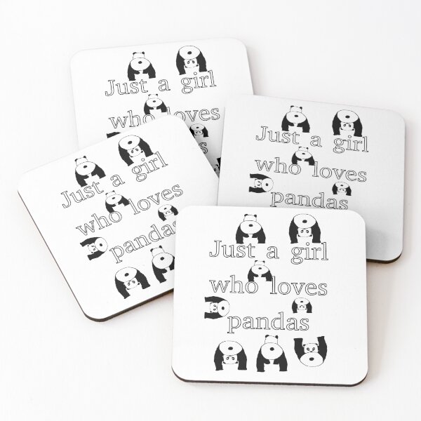 Item preview, Just a girl who loves pandas designed and sold by CottagePop.