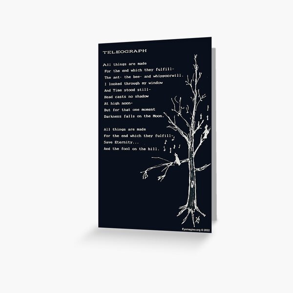 Teleograph Greeting Card