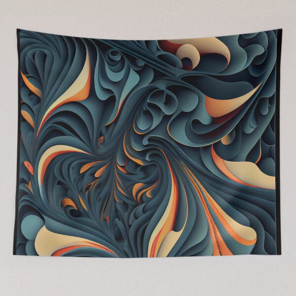 Item preview, Flowing Transitional Pattern Digital Painting designed and sold by CodeAndColors.