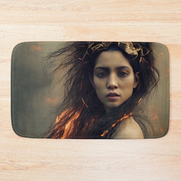 Item preview, Portrait of an anthropomorphic fire nymph designed and sold by RK - Shop.