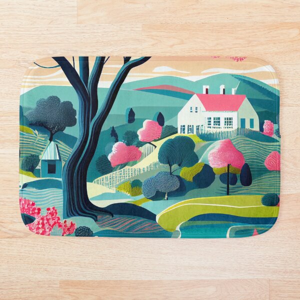 Item preview, Light Vibrant English Countryside Chic Pattern Digital Painting designed and sold by CodeAndColors.