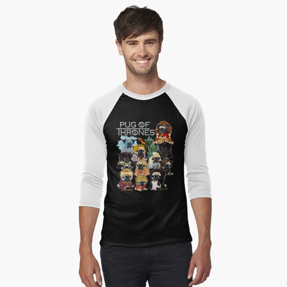 Item preview, Baseball ¾ Sleeve T-Shirt designed and sold by darklordpug.