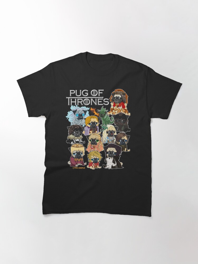 Classic T-Shirt, Pug of Thrones designed and sold by darklordpug