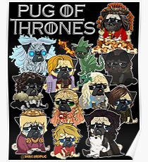 Póster Pug of Thrones