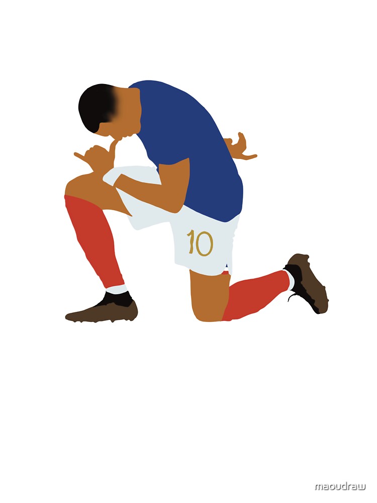 Kylian Mbappe minimalist illustration | Kids T-Shirt