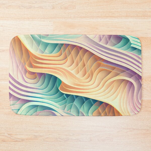 Item preview, Pastel Line Pattern Digital Painting designed and sold by CodeAndColors.