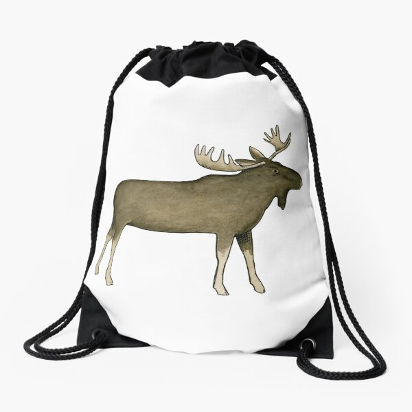 Big Moose Drawstring Bag