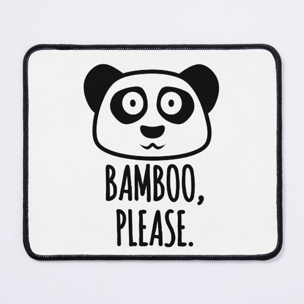 Item preview, Bamboo Please - Funny Panda Quotes designed and sold by EnzoVectorism.