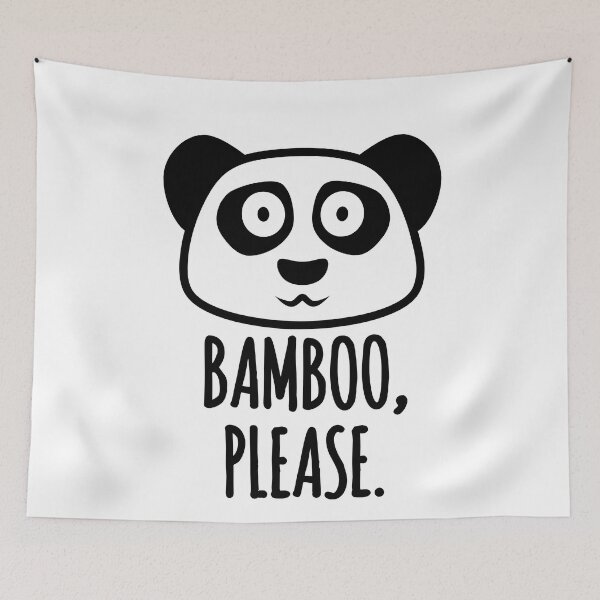 Item preview, Bamboo Please - Funny Panda Quotes designed and sold by EnzoVectorism.