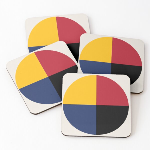 Item preview, Bauhaus Exhibition, Bauhaus Wall Art, Bauhaus Exhibition Print full circle 4 strong colors designed and sold by re-make-.